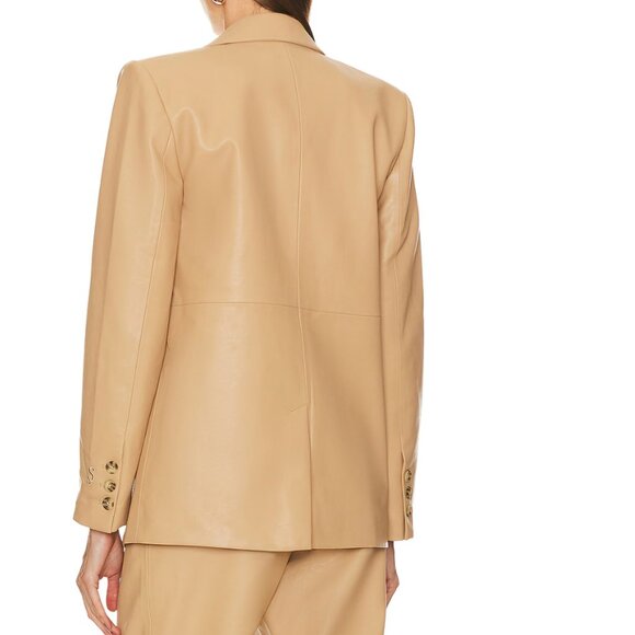 Song of Style - Beige faux leather blazer - Picture 5 of 6